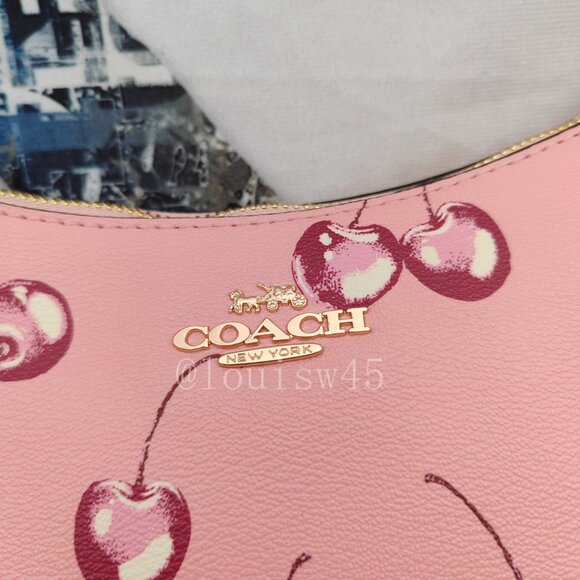 ππCoach Teri shoulder bag Pink Cherry - Picture 2 of 12